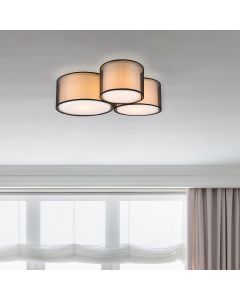 Lampe plafond moderne anthracite, Mirle