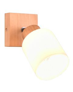 Spot mural en bois marron, Myron
