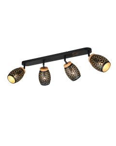Spot plafond moderne noir, Delana