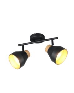Spot plafond moderne noir, Riette