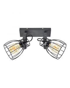 Spot plafond noir industriel, Lidia