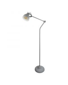 Lampadaire gris industriel, Redon, avec interrupteur