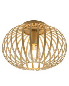 Lampe plafond beige industrielle, Lieve
