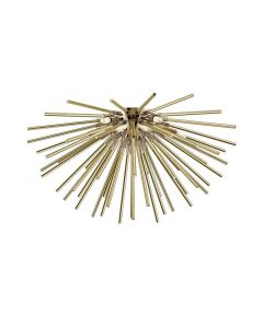 Lampe plafond dorée design, Milos