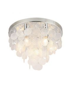 Lampe plafond chromée design, Mirac