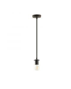 Suspension sans abat-jour noire moderne, Rika