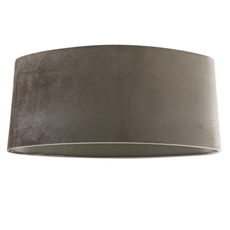 Abat-jour Ovale En Tissu Rose – Doublure Velours, Dimensions 23x18,5x13 Cm, Pour Lampe De Table E27