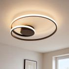 Plafonnier noir moderne, Levy, 20W, 2700K LED, gradable en 3 étapes