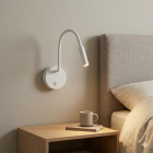 Lampe de chevet blanc moderne, Fiona, avec interrupteur