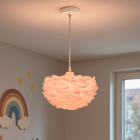 Suspension rose en tissu, Suzie
