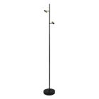 Lampadaire sans abat-jour noir en aluminium, Rika
