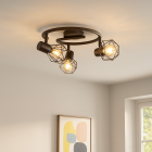 Spot plafond noir industriel, Jaylano