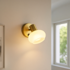 Spot mural blanc design, Skip, avec interrupteur