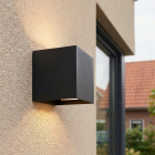 Applique up and down noire moderne, Dion, 6W, dim to warm LED, IP65
