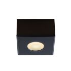 Spot en saillie veranda carré noir Fredo, IP44, gradable