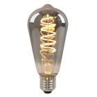 Olucia ampoule LED Edison E27 gradable Tuelo, gris, 4W, 2200K