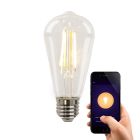 Olucia ampoule LED connectée E27 Deco, 5W, dim to warm