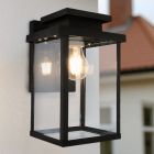 Luminaire extérieur noir moderne, Tiamo, IP44