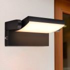 Applique extérieur avec capteur crépusculaire noire moderne, Alet, 12,5W, 3000K LED, IP54