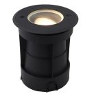 Spot encastré extérieur noir en aluminium, Catamarca, IP65, faisceau lumineux orientable