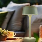 Lampe de table extérieur verte moderne, Emily, 3W, 3000K LED, IP44, gradable en 3 étapes