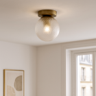 Plafonnier transparent rétro, Johnson