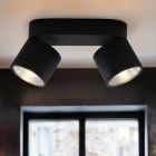 Spot plafond noir moderne, Thomas