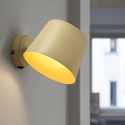 Spot mural beige moderne, Rinke, avec interrupteur