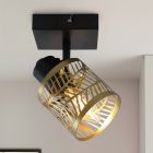 Spot plafond laiton en métal, Marli