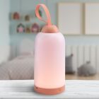 Veilleuse pour enfants rose en plastique, Esper, 3W, 3000K LED, gradable en 3 étapes