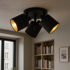 Spot plafond moderne noir, Koge