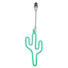 Ampoule guirlande guinguette verte en plastique, Cactus, IP44