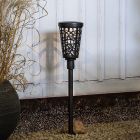 Spot à piquer solaire noir en plastique, Amresh, 0,03W, 3000K LED, IP44