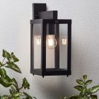 Luminaire extérieur noir industriel, Jaeva, IP44