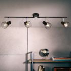 Spot plafond noir industriel, Adama