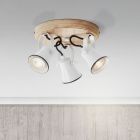 Spot plafond en bois marron, Carolyn