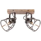 Spot plafond noir industriel, Esmee