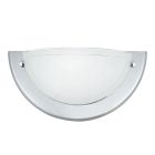 Applique murale chromée en verre, Angely