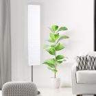 Lampadaire en papier blanc, Octavio, avec interrupteur