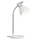 Lampe de bureau blanche design, Liberty, avec interrupteur
