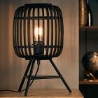 Lampe de table en bois noire, Brain