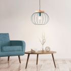 Suspension en bois bleue, Donato
