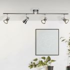 Spot plafond chromé en métal, Levijn