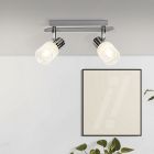 Spot plafond chromé en métal, Blake, 28W, 2700K LED