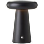 Lampe de table d'extérieur rechargeable noire moderne, Stig, 3W, 3000K LED, IP44, gradable en 3 étapes