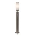 Lampadaire extérieur avec détecteur de mouvement chromé en plastique, Sage, 5W, 3000K LED, IP44