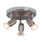 Spot plafond chromé en métal, Wietse, 7W, 3000K LED