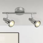 Spot plafond chromé en métal, Robel, 7W, 3000K LED