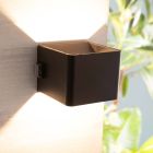 Applique murale rechargeable noire moderne, Puck, 4W, 3000K LED, IP44