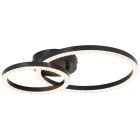 Plafonnier noir design, Maladon, 22W, 3000K LED